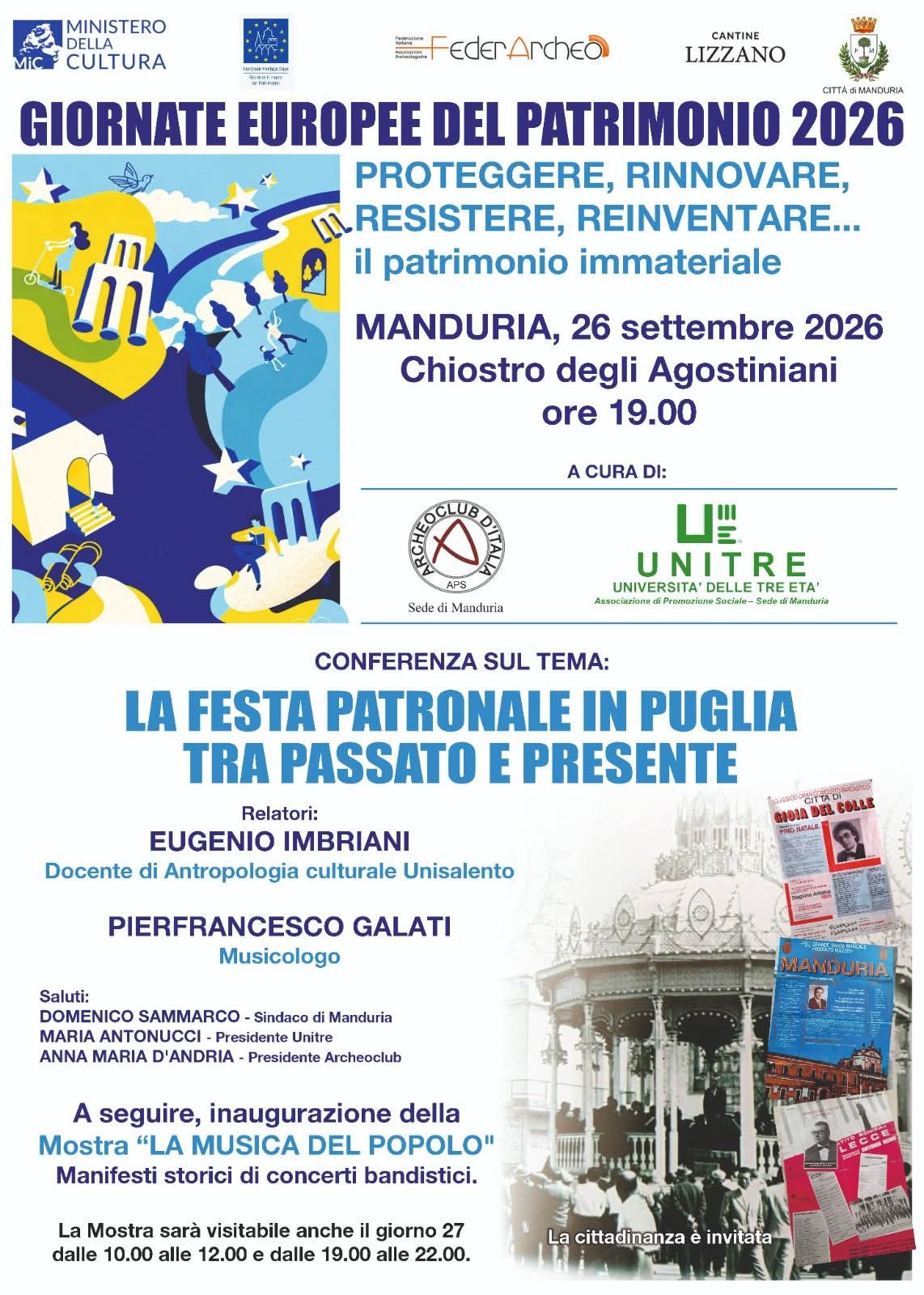 Evento Archeoclub: “La festa patronale in Puglia”